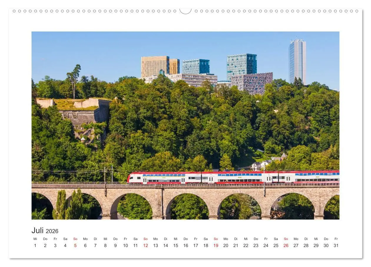 Bild: 9783516045765 | LUXEMBURG Stadt der Kontraste (Wandkalender 2026 DIN A2 quer),...