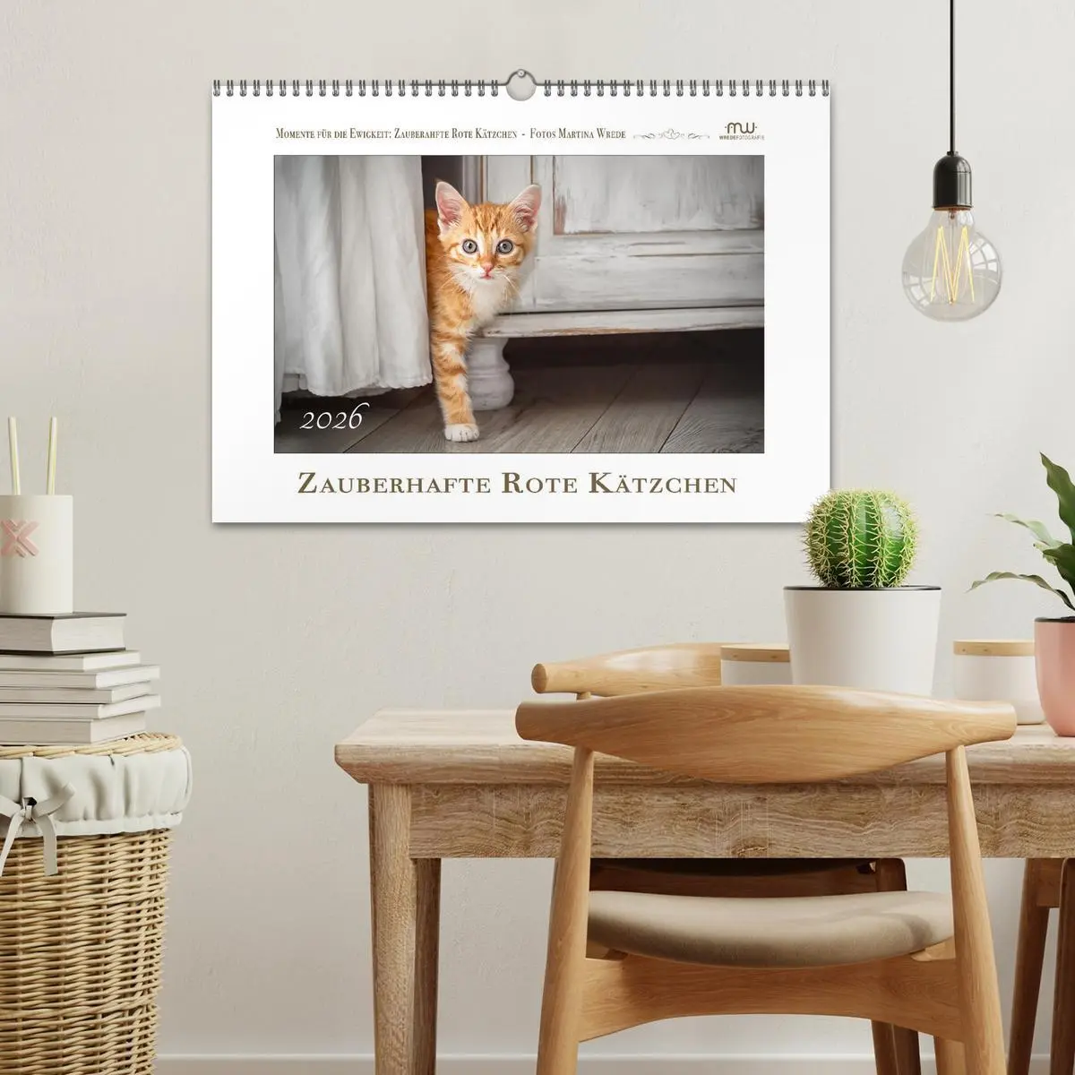 Bild: 9783457255865 | Zauberhafte rote Kätzchen (Wandkalender 2026 DIN A3 quer), CALVENDO...