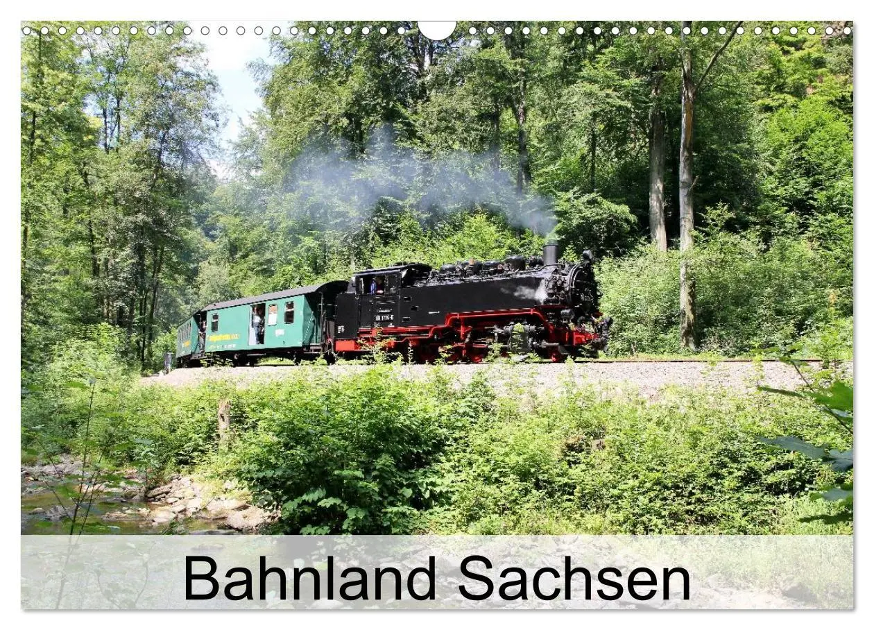 Cover: 9783457945865 | Bahnland Sachsen (Wandkalender 2026 DIN A3 quer), CALVENDO...