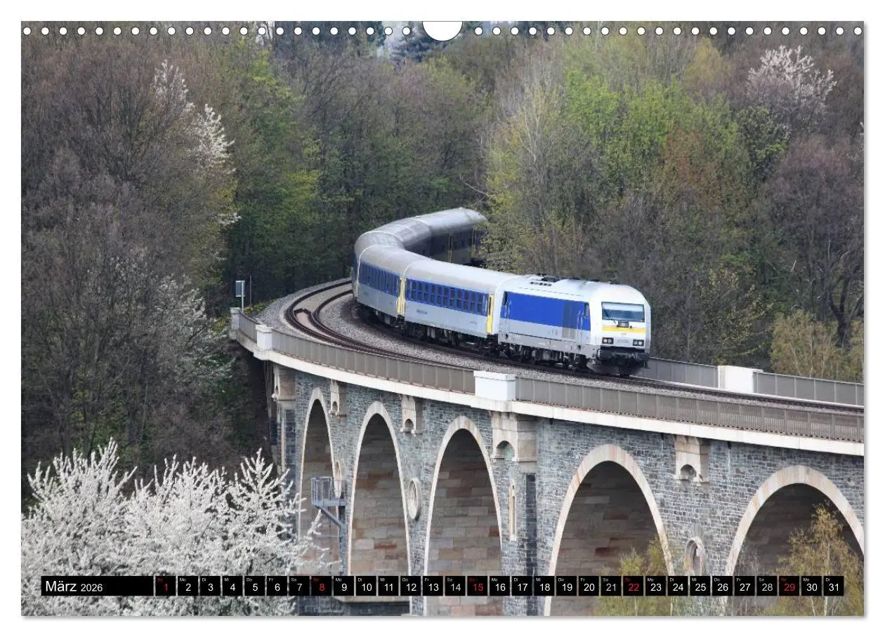 Bild: 9783457945865 | Bahnland Sachsen (Wandkalender 2026 DIN A3 quer), CALVENDO...