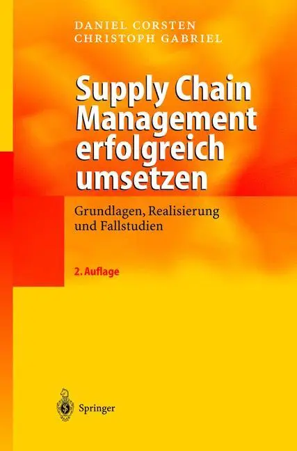 Cover: 9783540005865 | Supply Chain Management erfolgreich umsetzen | Gabriel (u. a.) | Buch