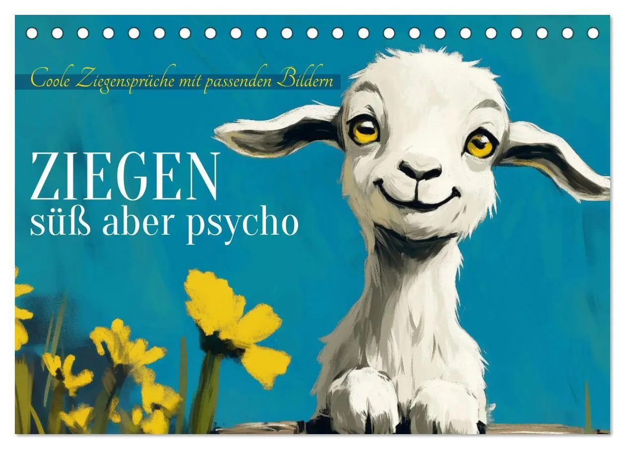 Cover: 9783569055865 | Ziegen, süß aber psycho (Tischkalender 2027 DIN A5 quer), CALVENDO...