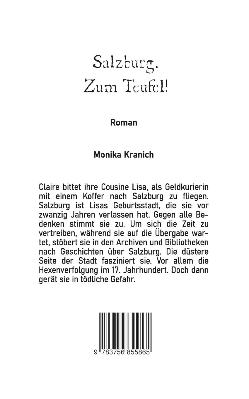 Rückseite: 9783756855865 | Salzburg. Zum Teufel! | Monika Kranich | Taschenbuch | 168 S. | 2022