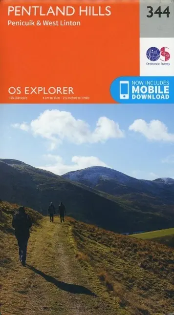 Cover: 9780319245965 | Pentland Hills | Ordnance Survey | (Land-)Karte | OS Explorer Map