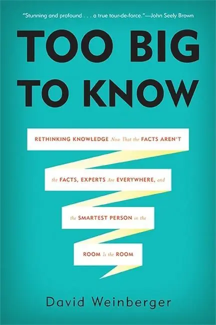 Cover: 9780465085965 | TOO BIG TO KNOW | David Weinberger | Taschenbuch | Englisch | 2014