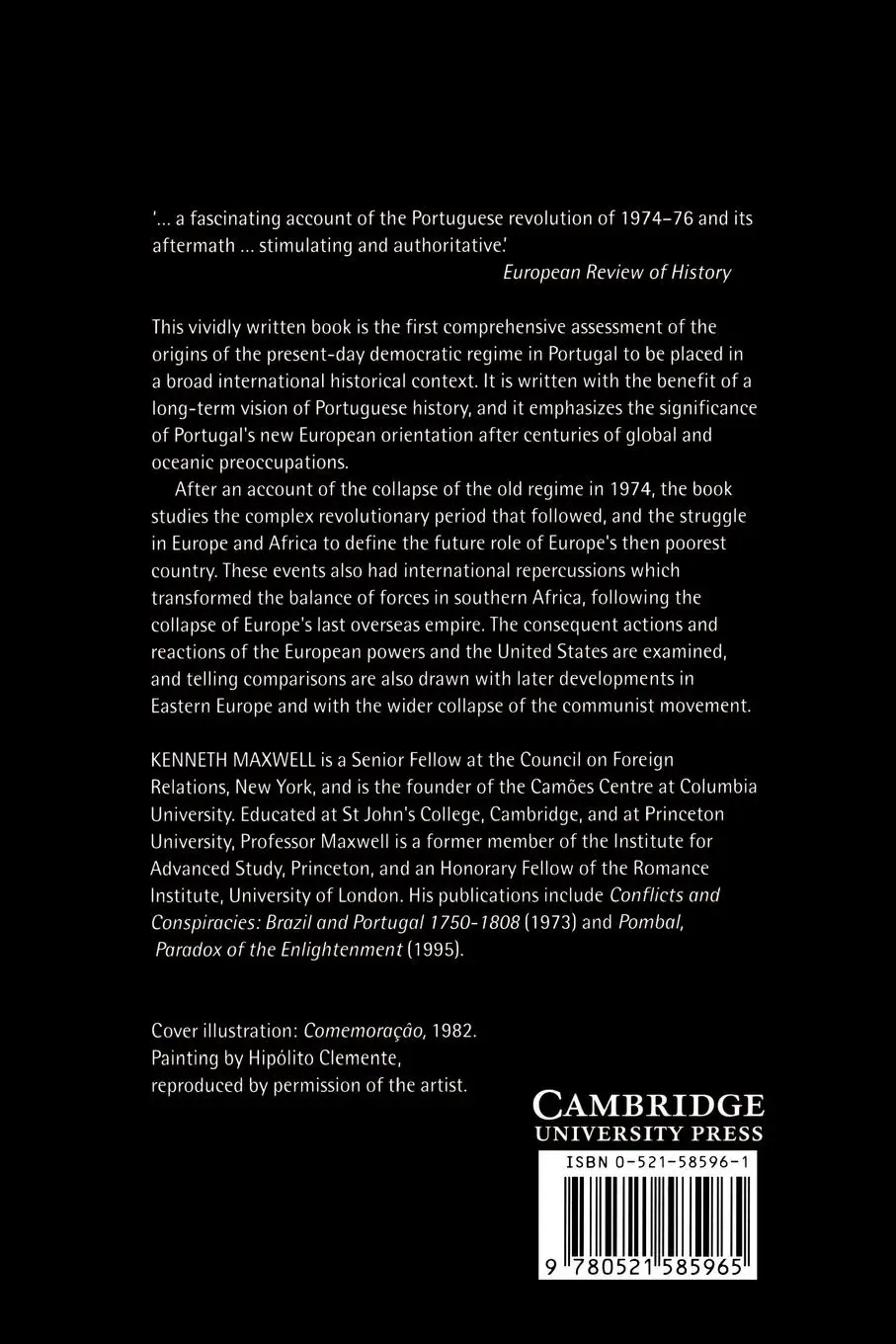 Rückseite: 9780521585965 | The Making of Portuguese Democracy | Kenneth Maxwell | Taschenbuch