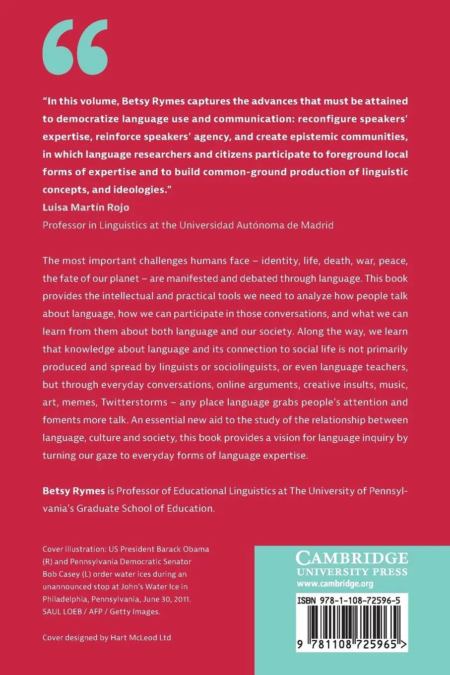 Rückseite: 9781108725965 | How We Talk about Language | Betsy Rymes | Taschenbuch | Englisch