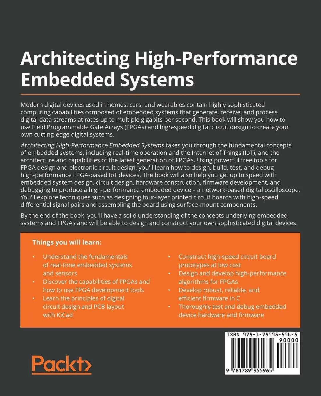 Rückseite: 9781789955965 | Architecting High-Performance Embedded Systems | Jim Ledin | Buch