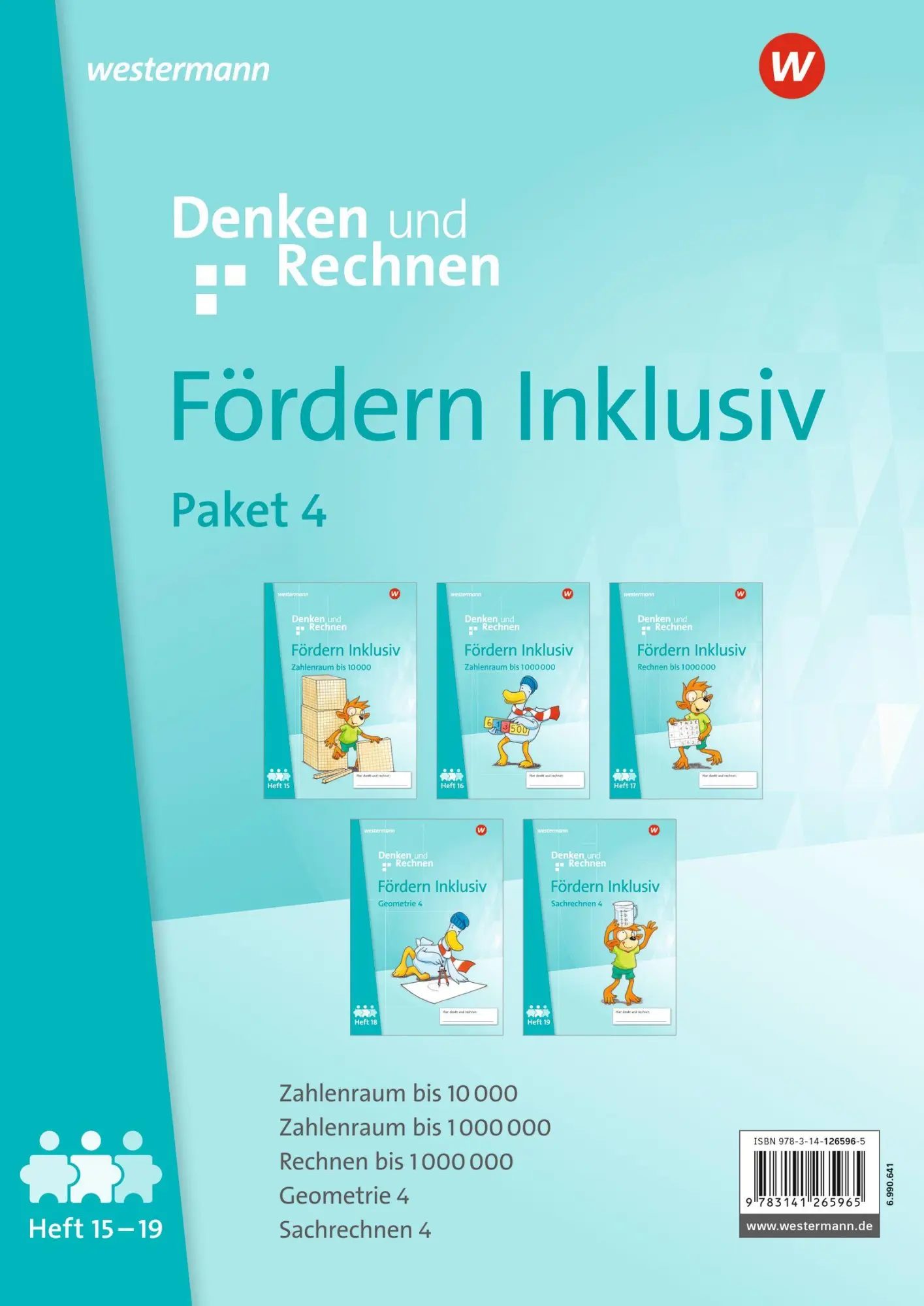 Fördern Inklusiv. Hefte 15-19 im Paket Denken und Rechnen