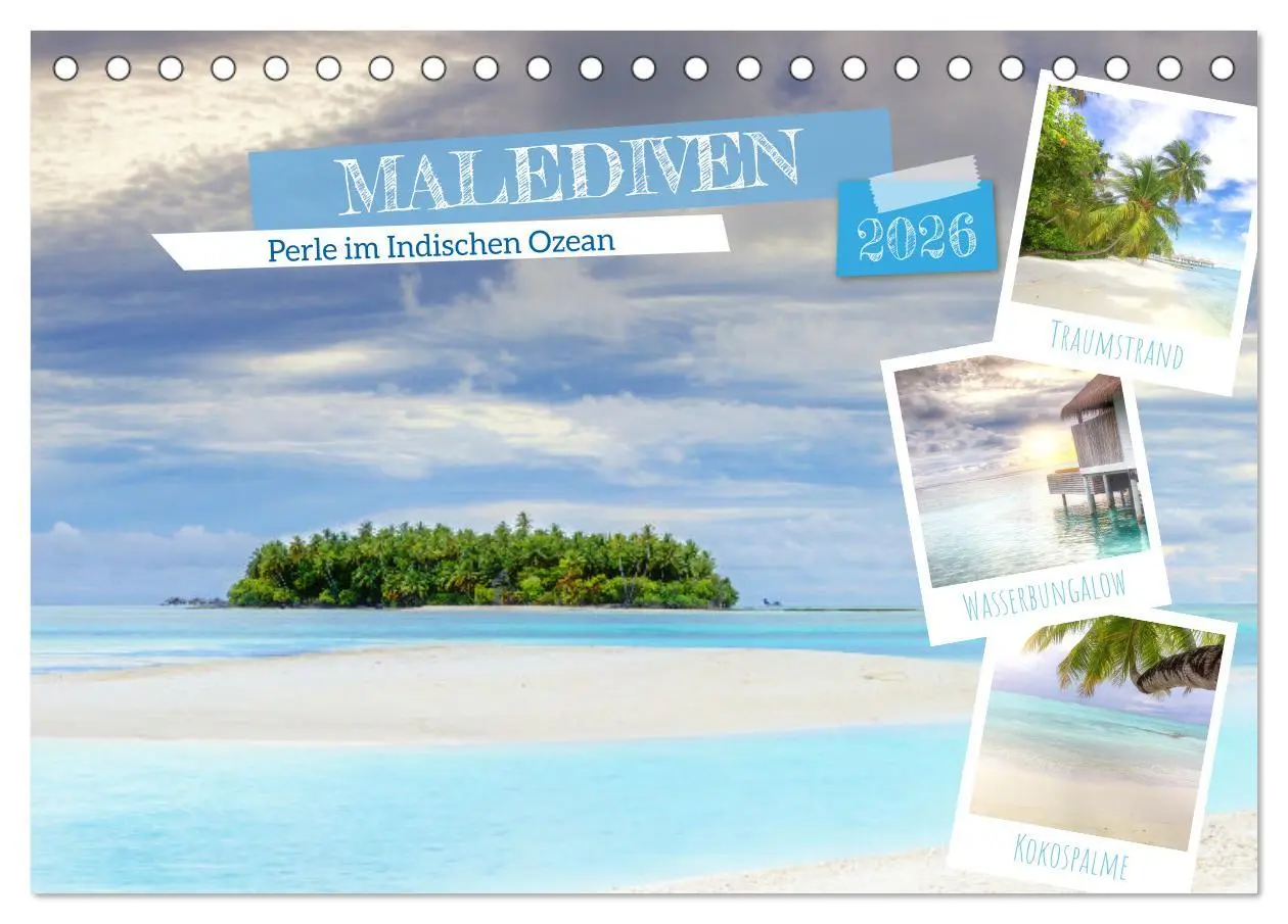 Cover: 9783457245965 | Malediven, Perle im Indischen Ozean (Tischkalender 2026 DIN A5...