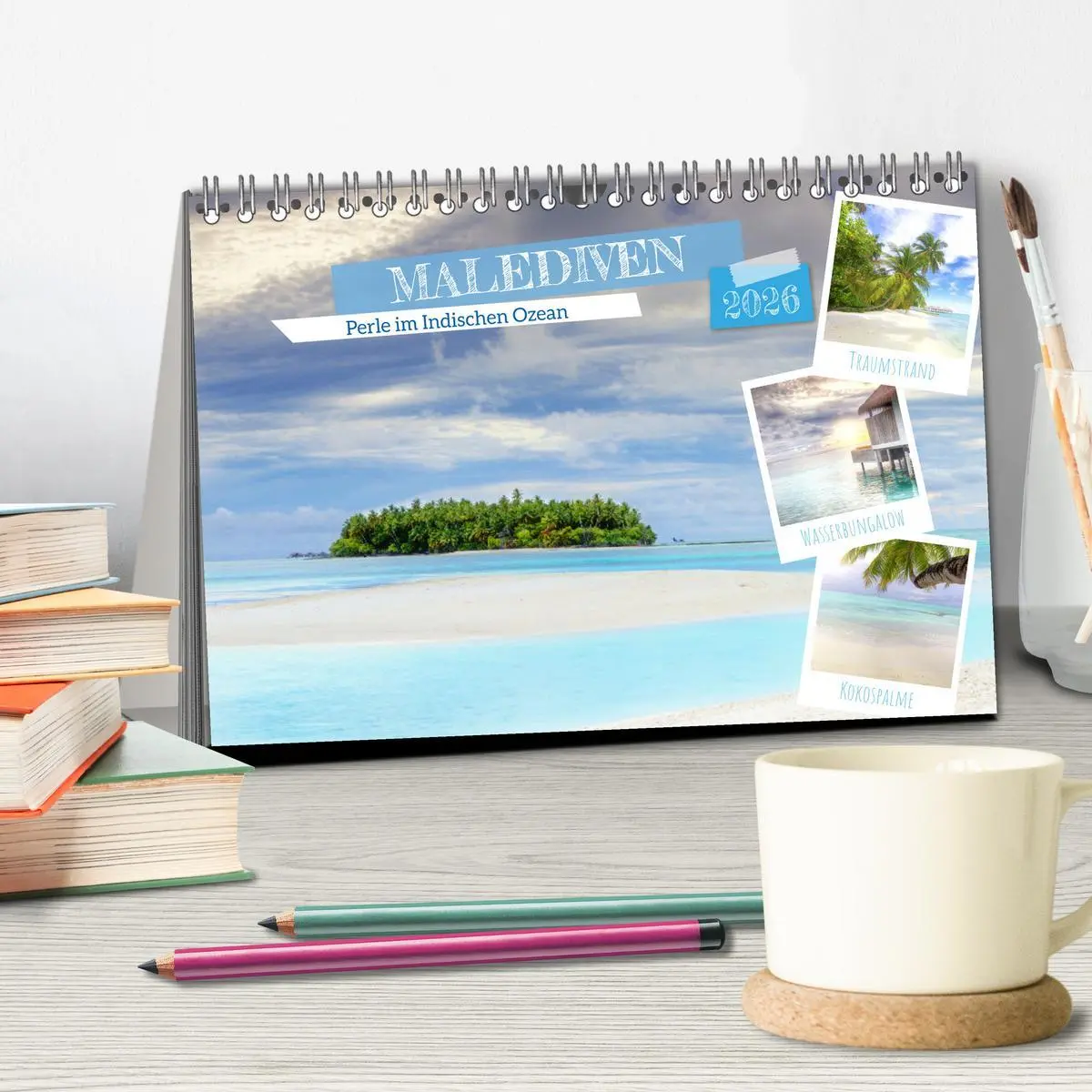 Bild: 9783457245965 | Malediven, Perle im Indischen Ozean (Tischkalender 2026 DIN A5...
