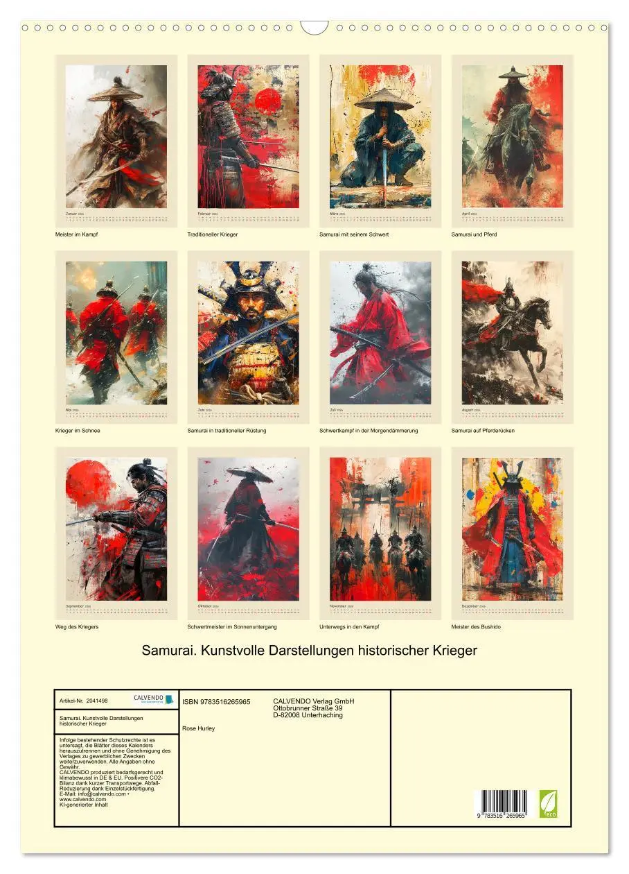 Bild: 9783516265965 | Samurai. Kunstvolle Darstellungen historischer Krieger...