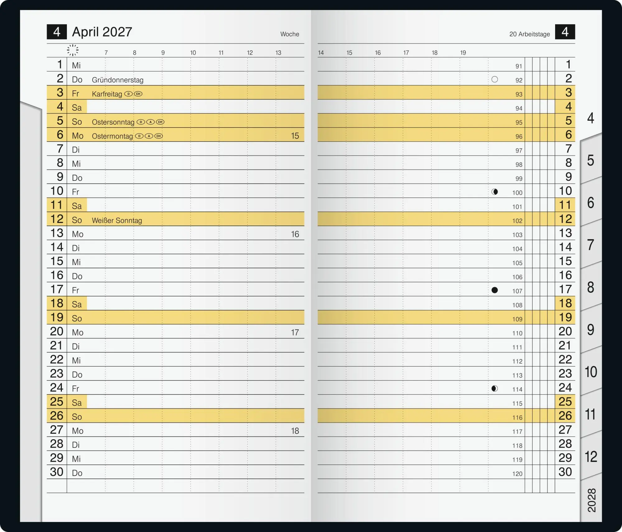 Bild: 4003273796065 | rido/idé 7046884907 Taschenkalender Mod. M-Planer 2027 A6,...