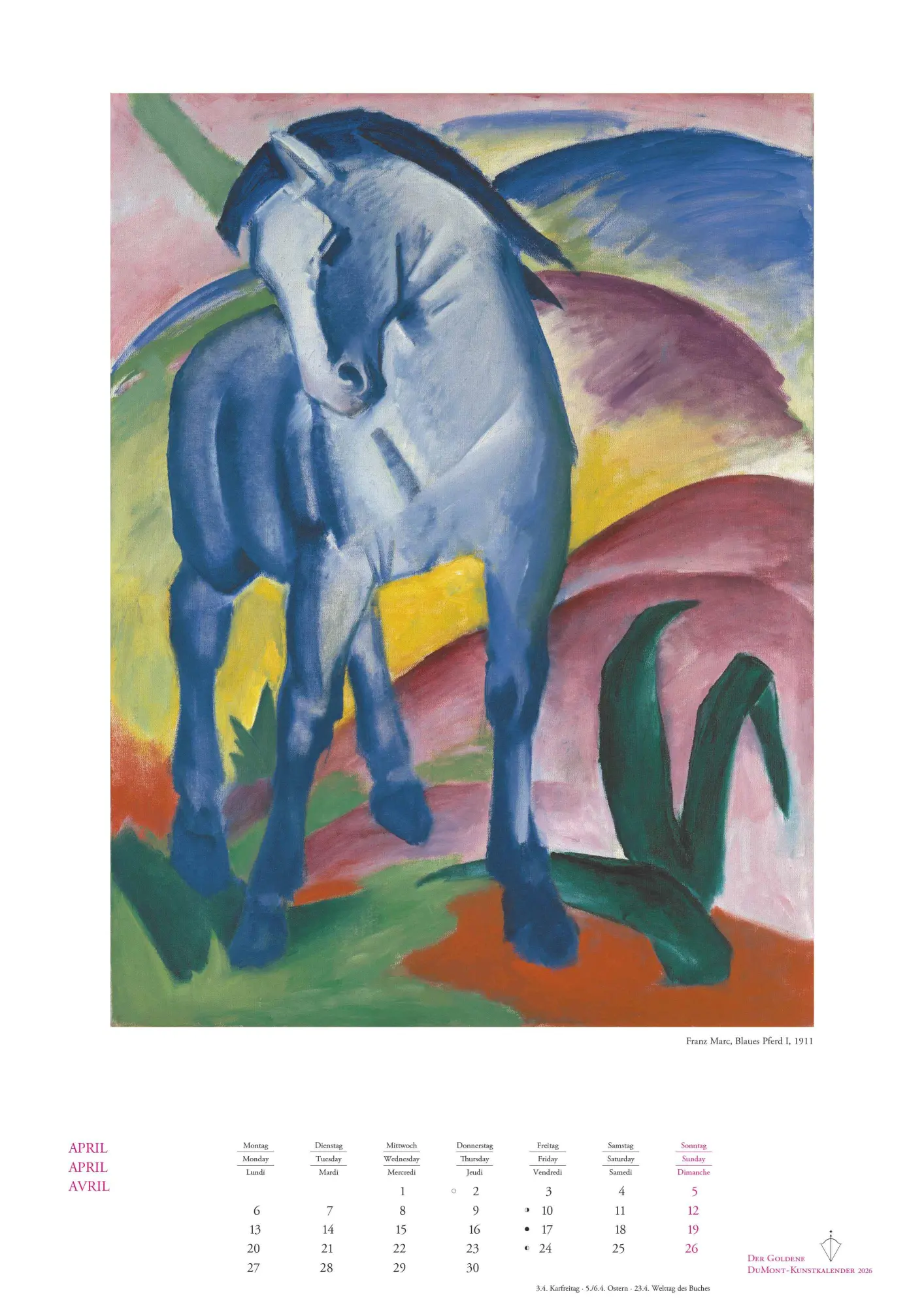 Bild: 4069095006065 | Kunstkalender 2026 - Der Goldene DUMONT-Kunstkalender -...