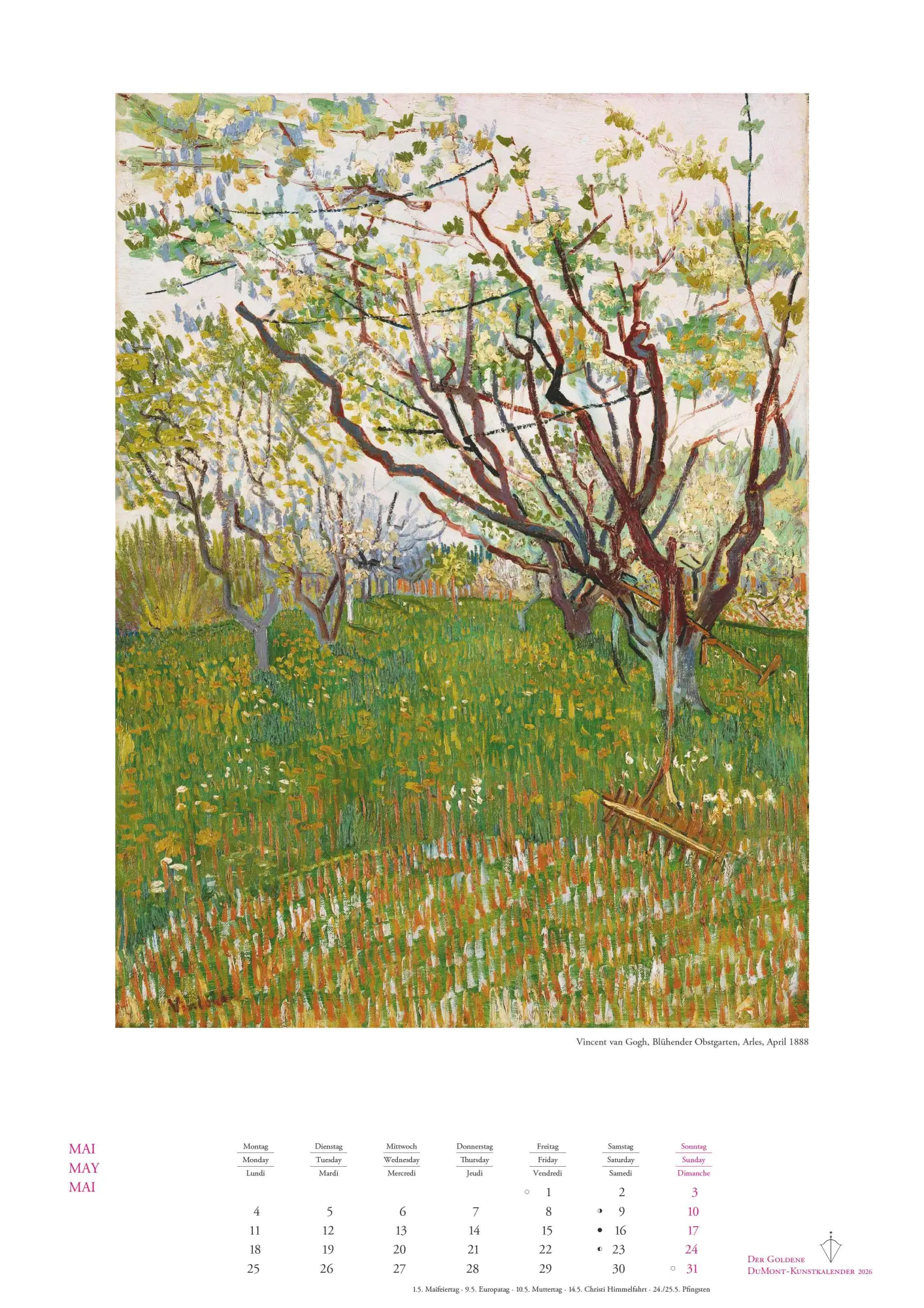 Bild: 4069095006065 | Kunstkalender 2026 - Der Goldene DUMONT-Kunstkalender -...