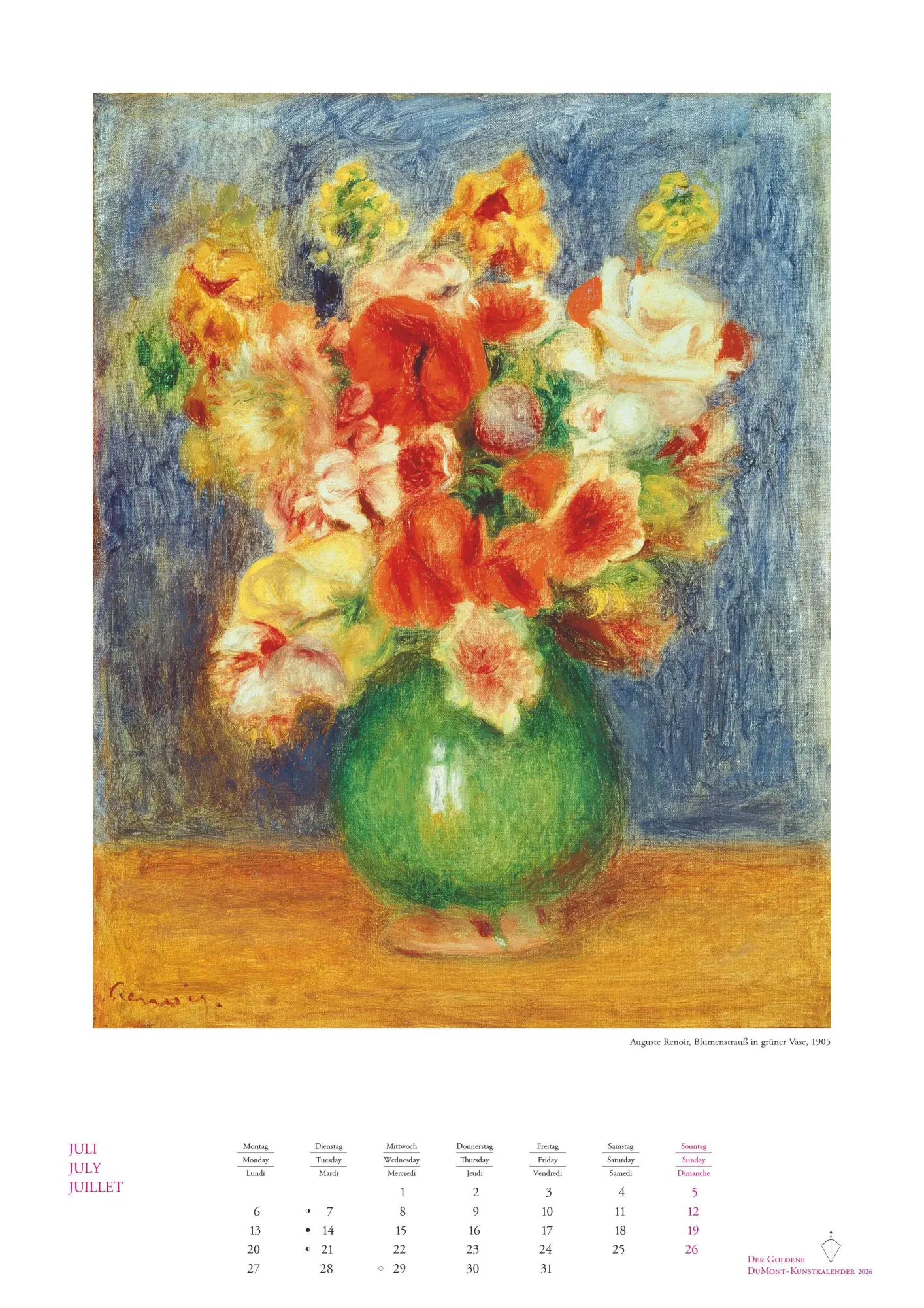 Bild: 4069095006065 | Kunstkalender 2026 - Der Goldene DUMONT-Kunstkalender -...