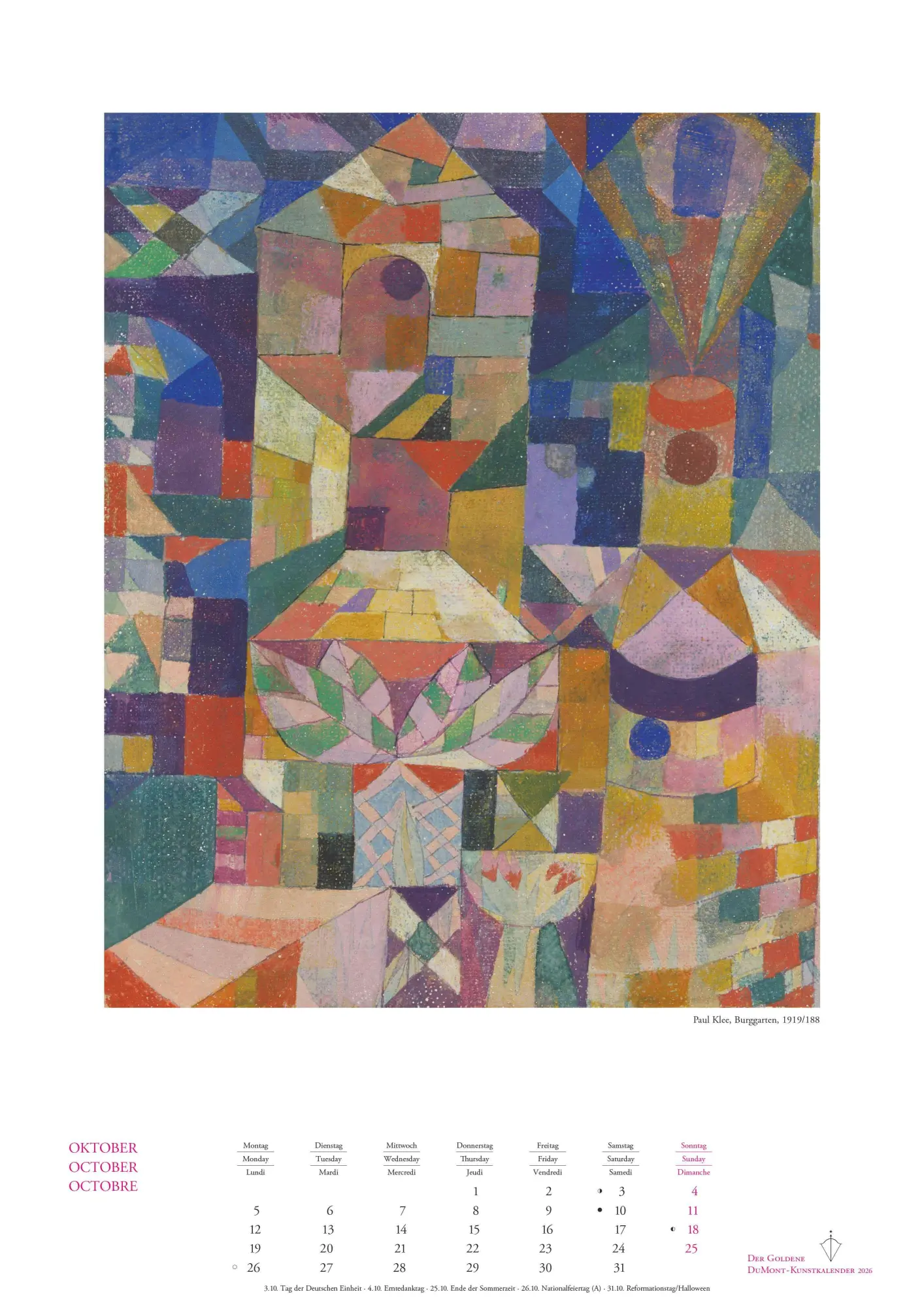 Bild: 4069095006065 | Kunstkalender 2026 - Der Goldene DUMONT-Kunstkalender -...