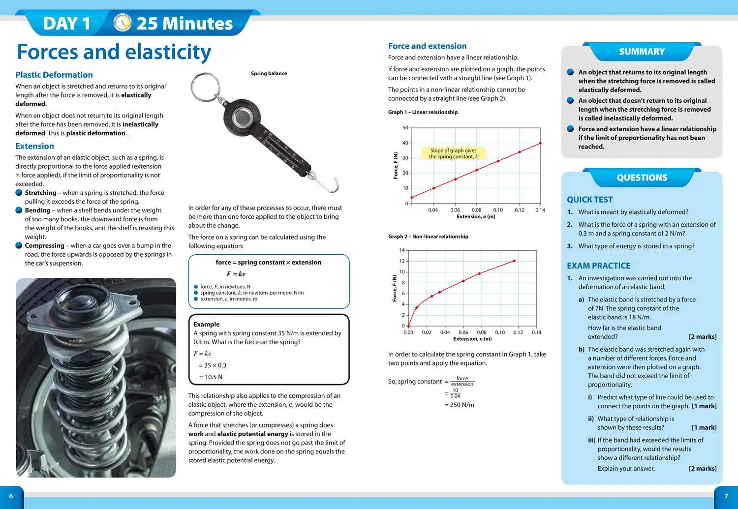 Bild: 9780008276065 | GCSE 9-1 Physics in a Week | Ideal for the 2025 and 2026 Exams | Gcse