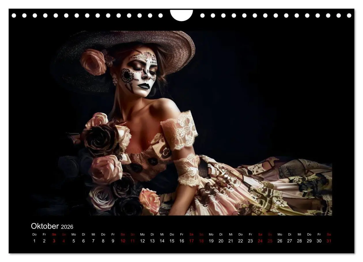 Bild: 9783457376065 | Festliche Dia de Muertos Porträts (Wandkalender 2026 DIN A4 quer),...