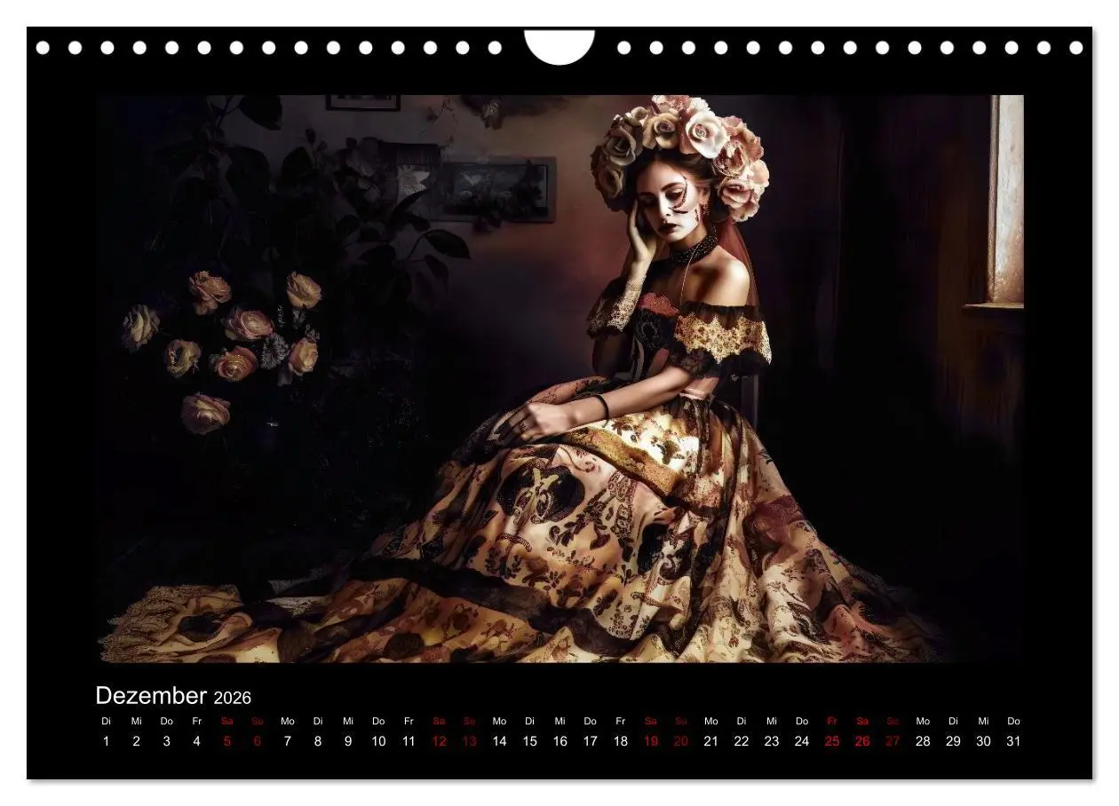 Bild: 9783457376065 | Festliche Dia de Muertos Porträts (Wandkalender 2026 DIN A4 quer),...