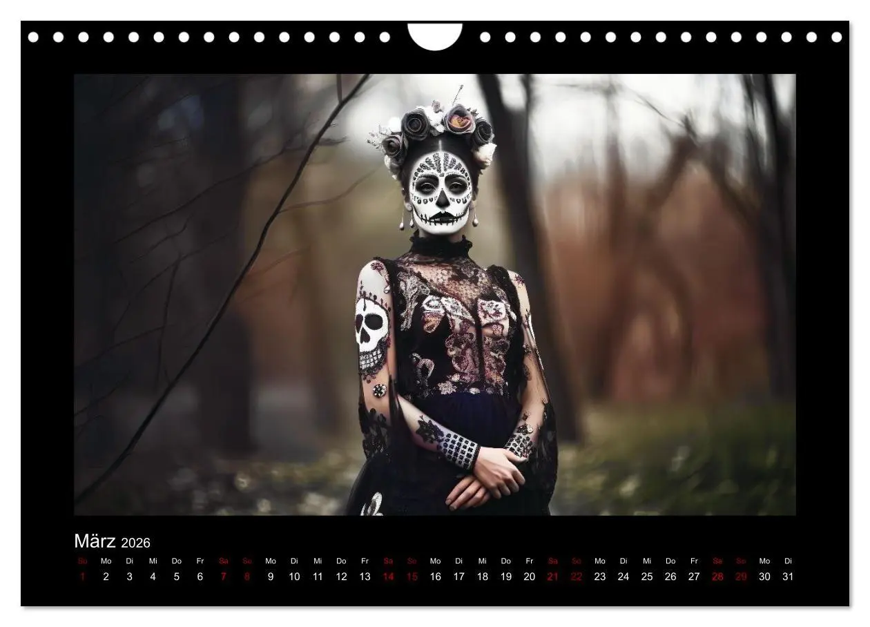 Bild: 9783457376065 | Festliche Dia de Muertos Porträts (Wandkalender 2026 DIN A4 quer),...