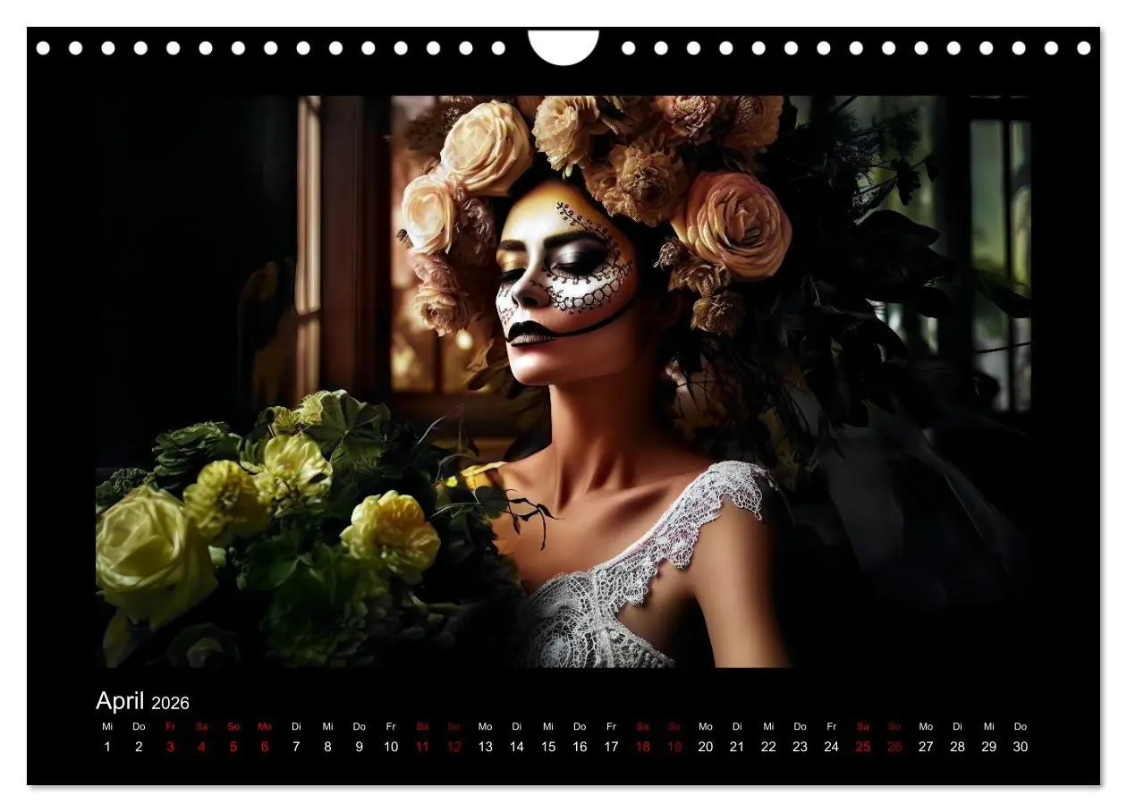 Bild: 9783457376065 | Festliche Dia de Muertos Porträts (Wandkalender 2026 DIN A4 quer),...