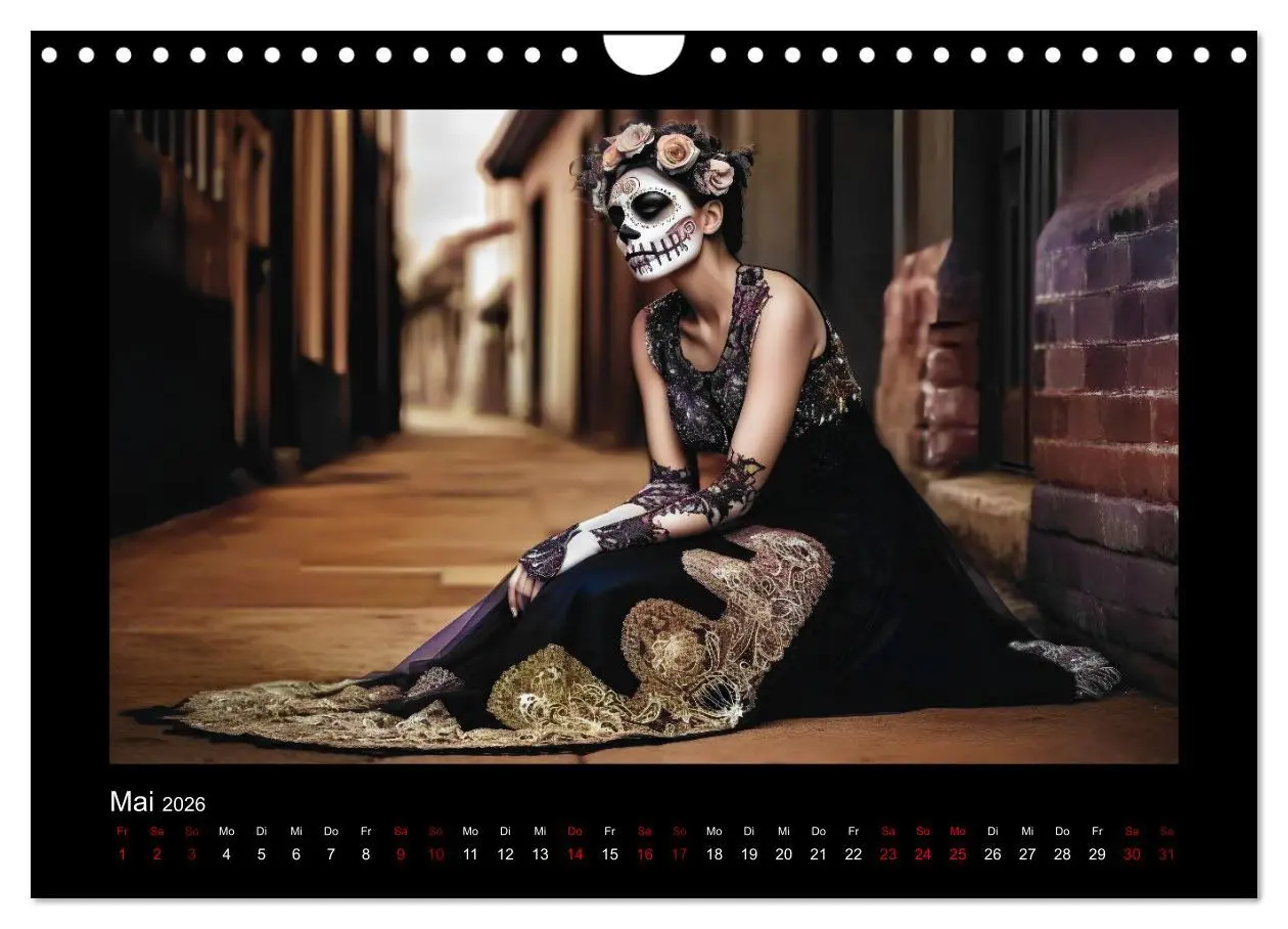 Bild: 9783457376065 | Festliche Dia de Muertos Porträts (Wandkalender 2026 DIN A4 quer),...