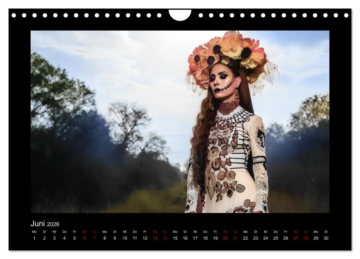 Bild: 9783457376065 | Festliche Dia de Muertos Porträts (Wandkalender 2026 DIN A4 quer),...