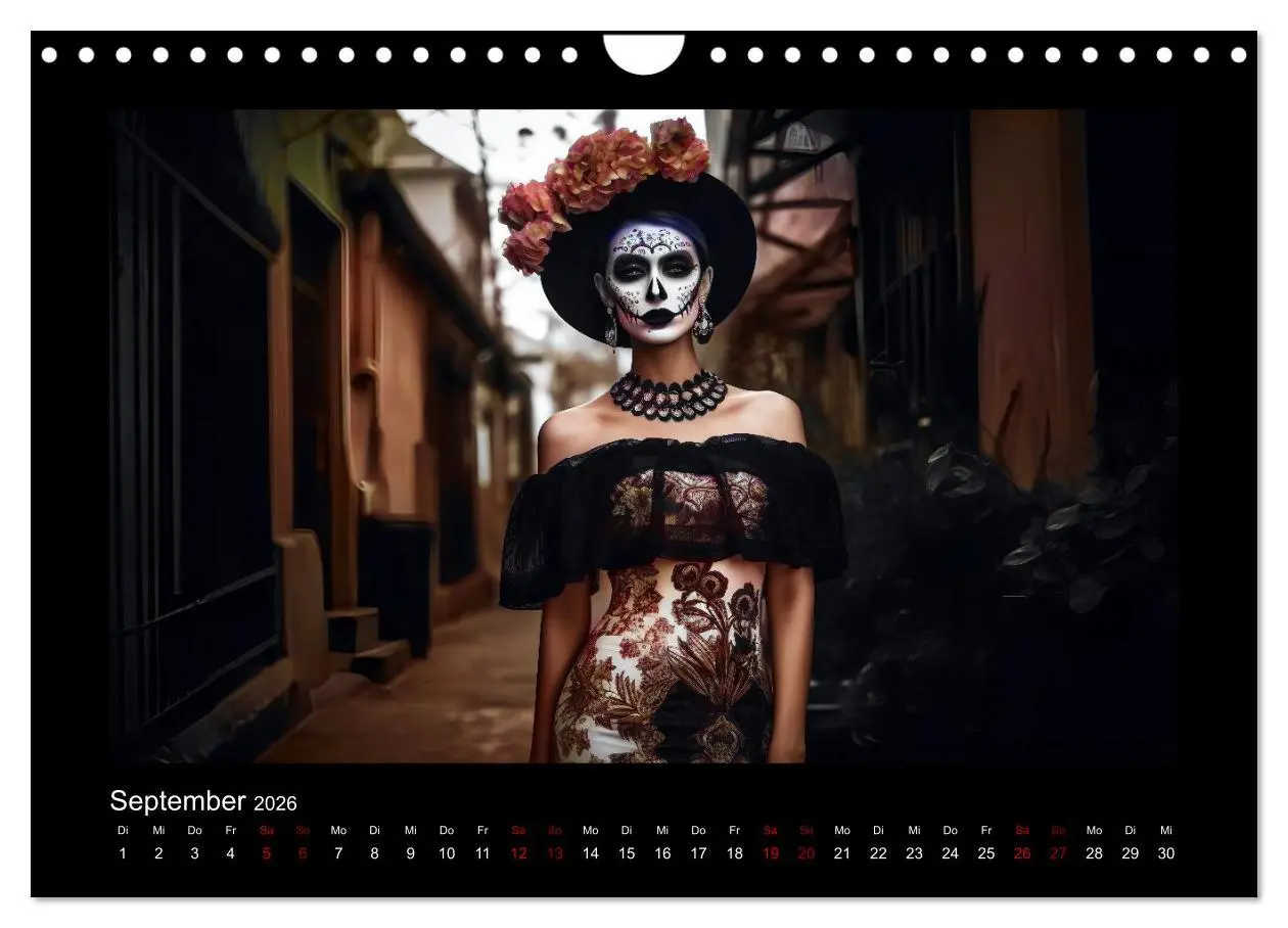 Bild: 9783457376065 | Festliche Dia de Muertos Porträts (Wandkalender 2026 DIN A4 quer),...