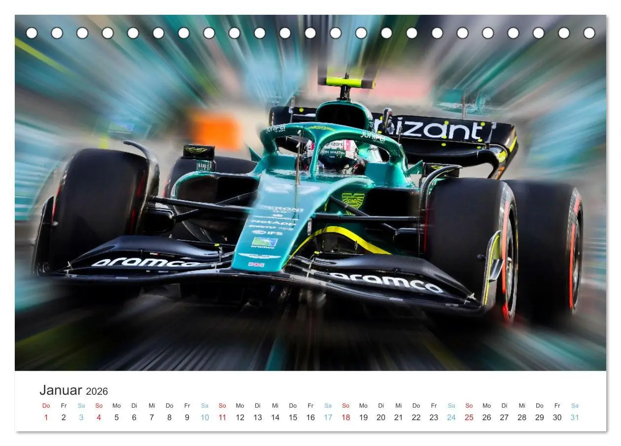 Bild: 9783457446065 | Formel 1 - Die Königsklasse (Tischkalender 2026 DIN A5 quer),...