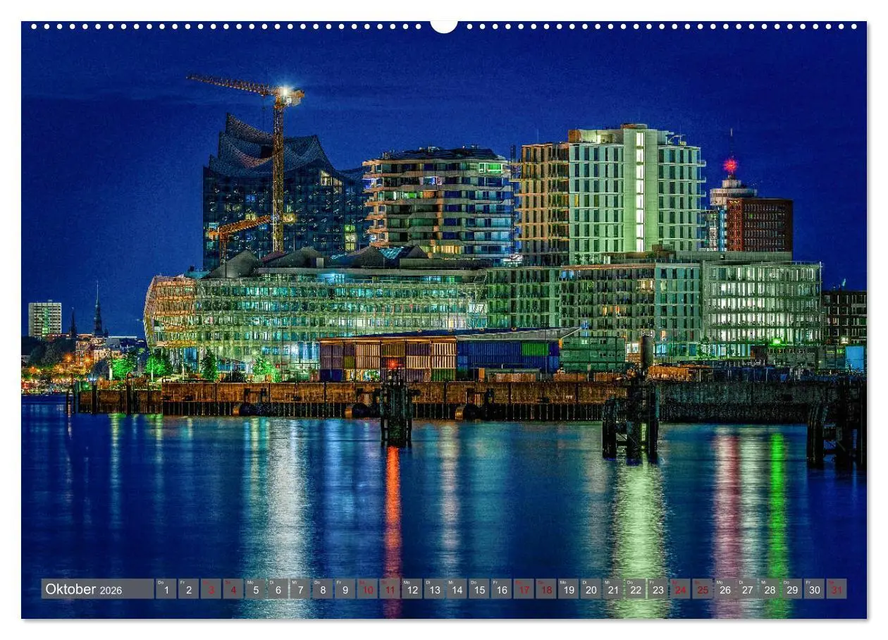 Bild: 9783457756065 | Hamburg City Vibes (Wandkalender 2026 DIN A2 quer), CALVENDO...