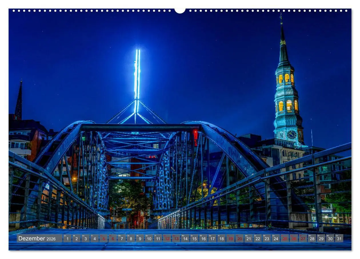 Bild: 9783457756065 | Hamburg City Vibes (Wandkalender 2026 DIN A2 quer), CALVENDO...