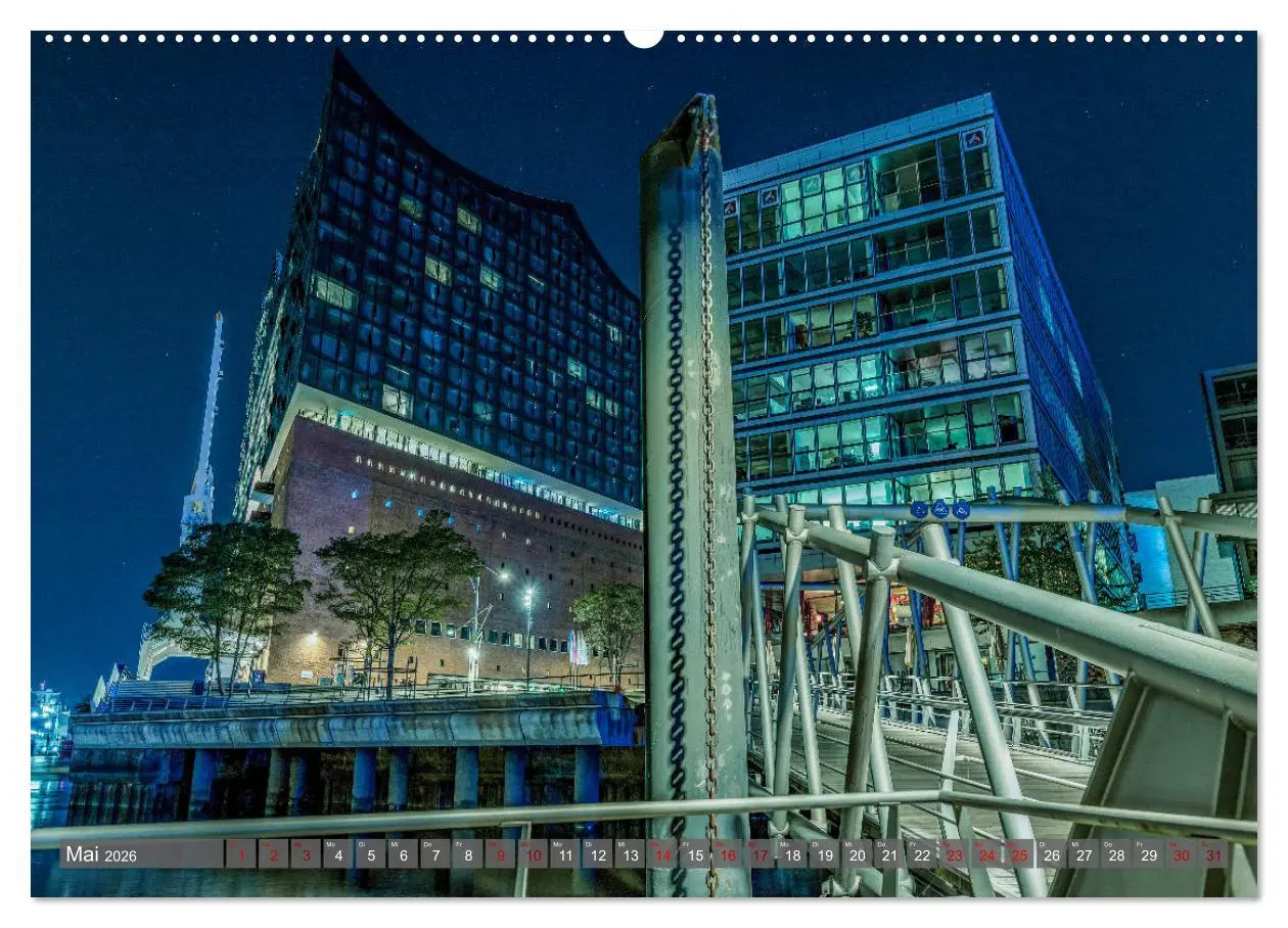 Bild: 9783457756065 | Hamburg City Vibes (Wandkalender 2026 DIN A2 quer), CALVENDO...