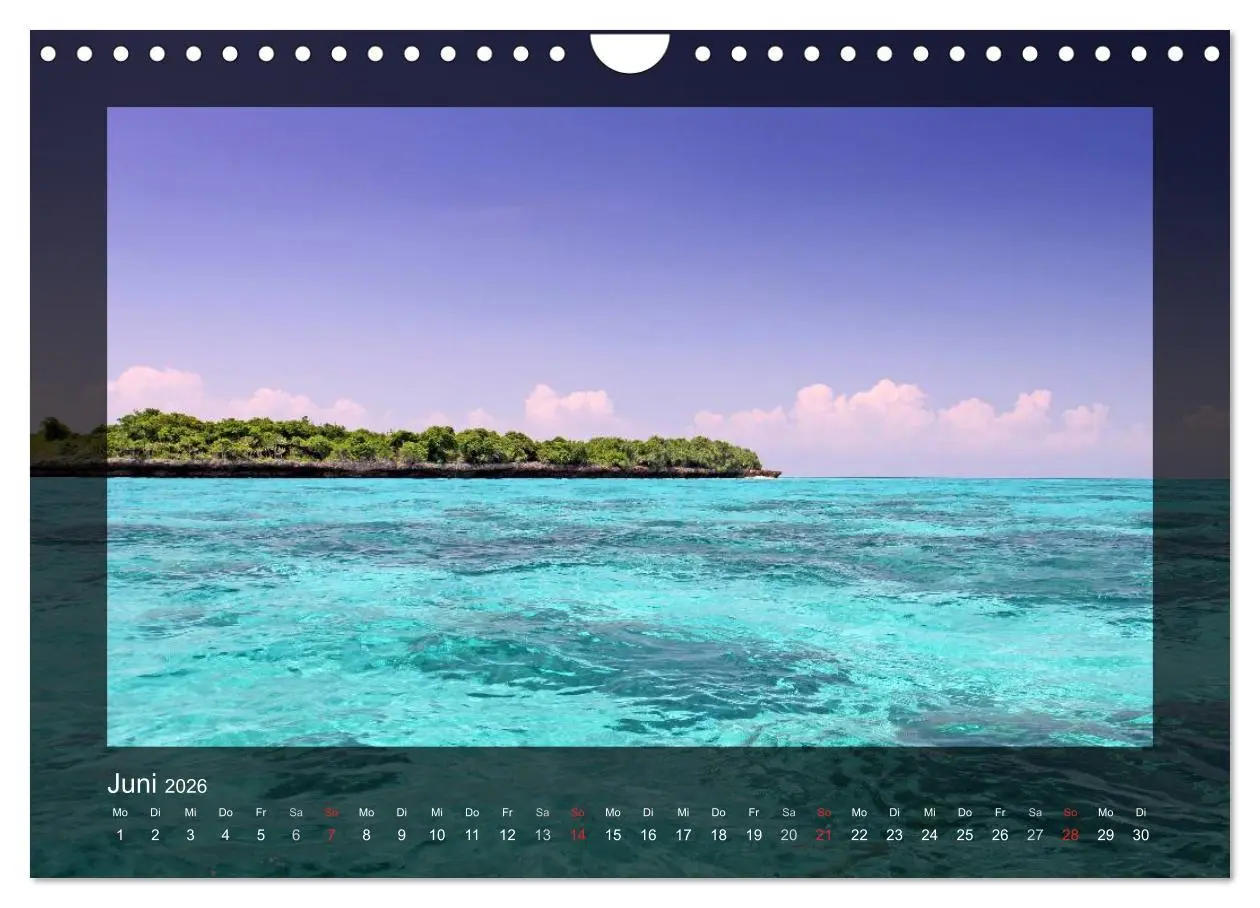 Bild: 9783516226065 | Sansibar (Wandkalender 2026 DIN A4 quer), CALVENDO Monatskalender