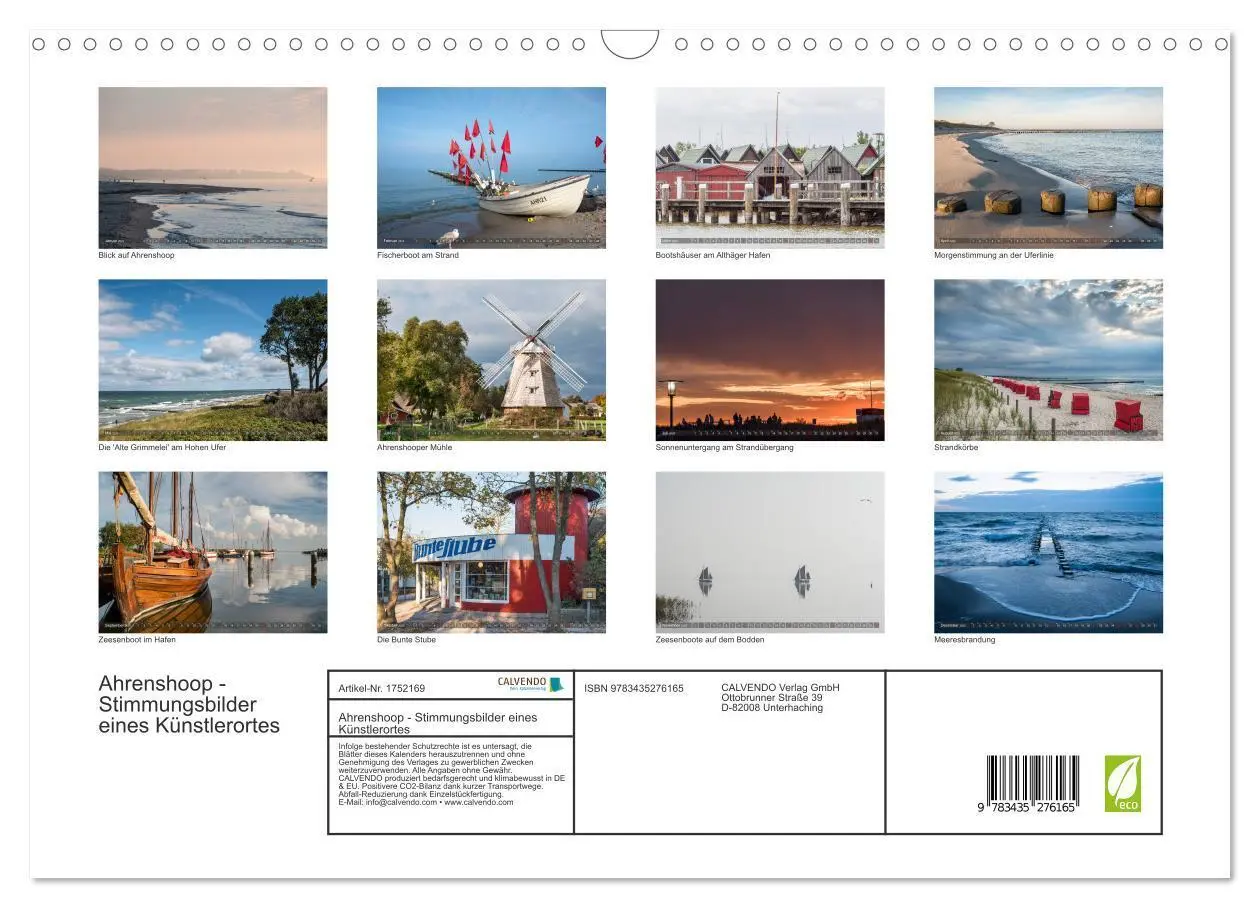 Bild: 9783435276165 | Ahrenshoop - Stimmungsbilder eines Künstlerortes (Wandkalender 2025...