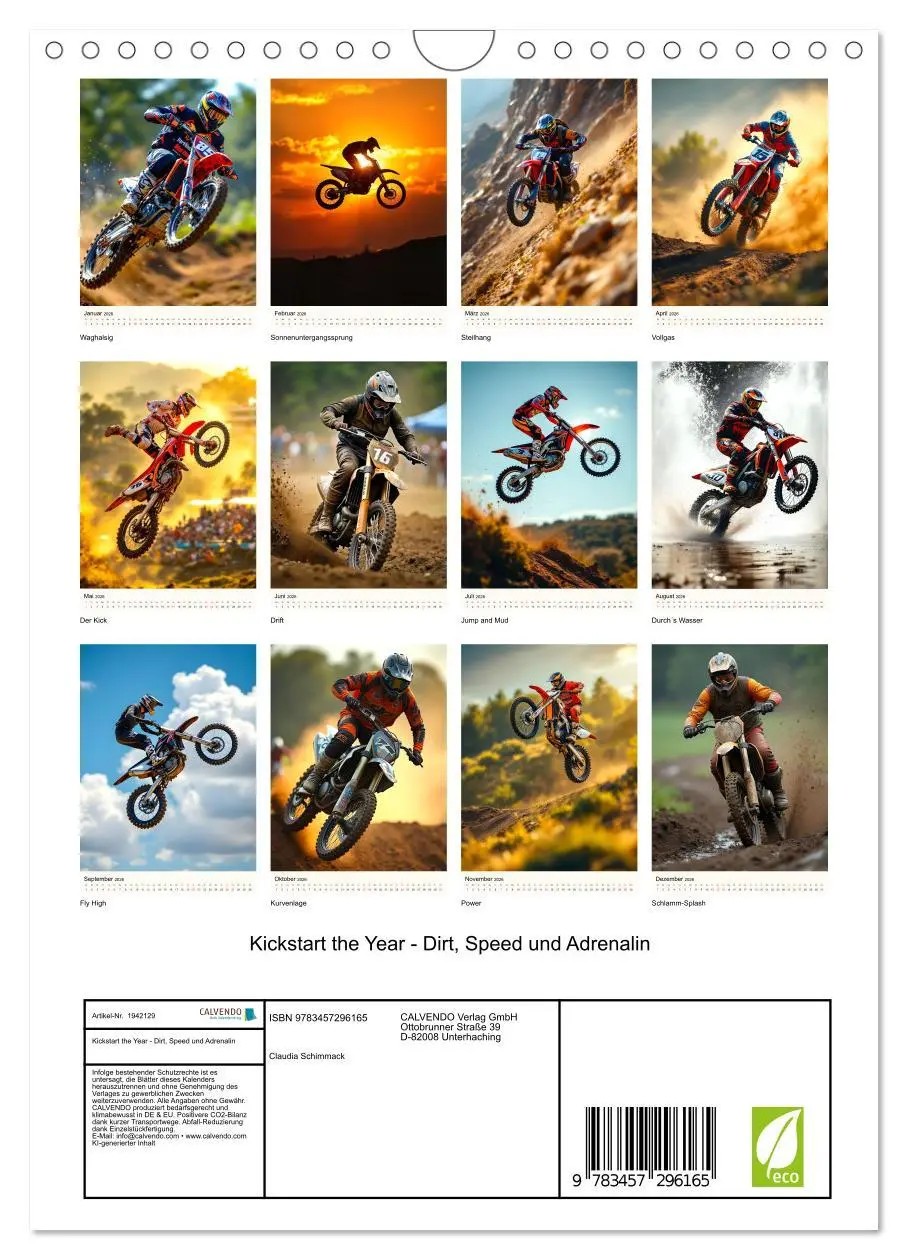 Bild: 9783457296165 | Kickstart the Year - Dirt, Speed und Adrenalin (Wandkalender 2026...