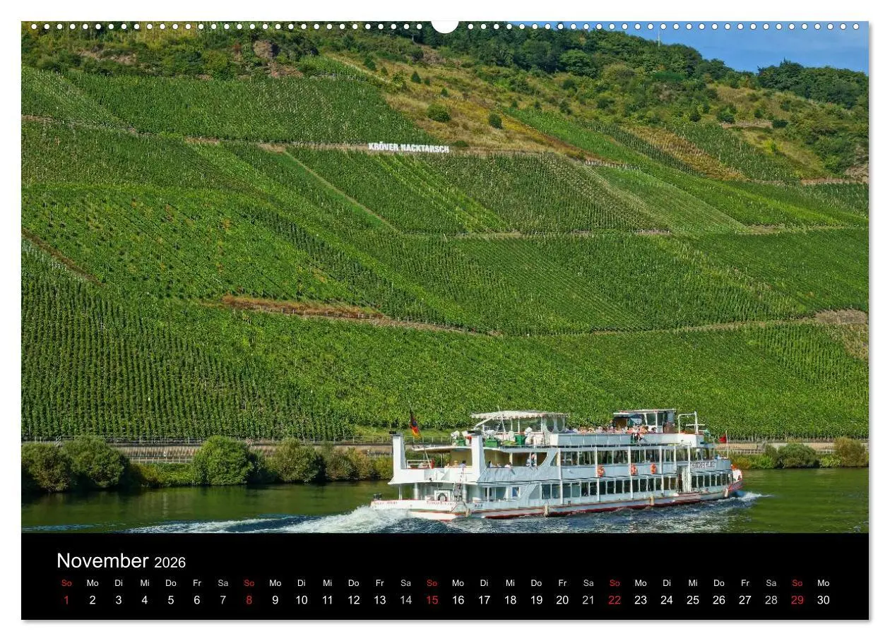Bild: 9783516076165 | Schöne Mosel (hochwertiger Premium Wandkalender 2026 DIN A2 quer),...