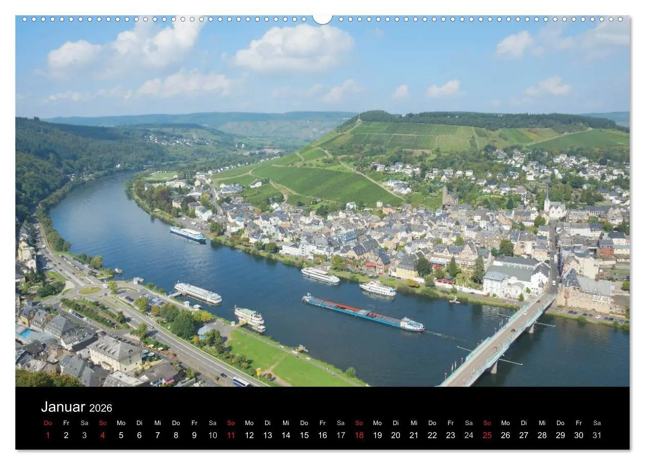 Bild: 9783516076165 | Schöne Mosel (hochwertiger Premium Wandkalender 2026 DIN A2 quer),...