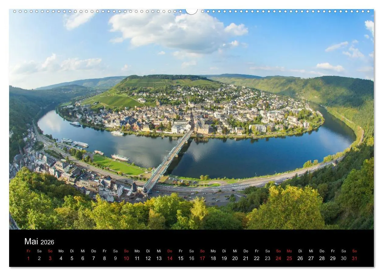 Bild: 9783516076165 | Schöne Mosel (hochwertiger Premium Wandkalender 2026 DIN A2 quer),...