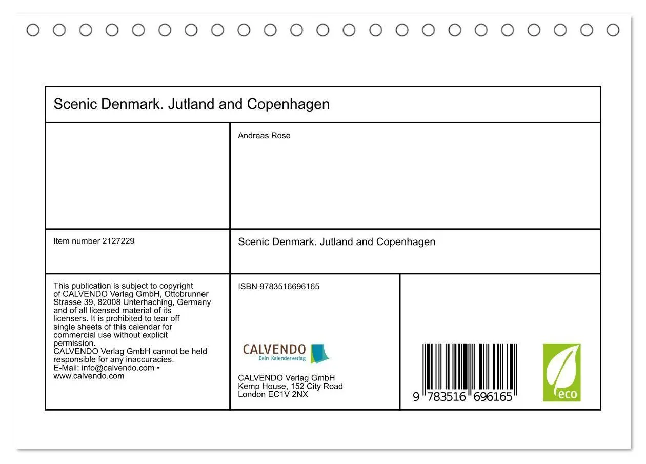 Bild: 9783516696165 | Scenic Denmark. Jutland and Copenhagen (Desk Calendar 2026 DIN A5...