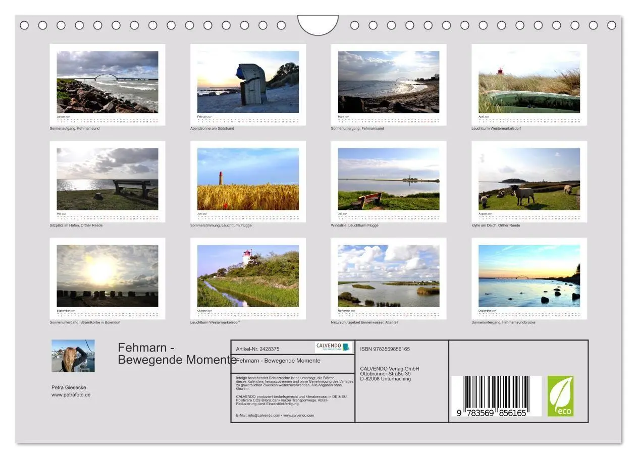 Bild: 9783569856165 | Fehmarn - Bewegende Momente (Wandkalender 2027 DIN A4 quer),...