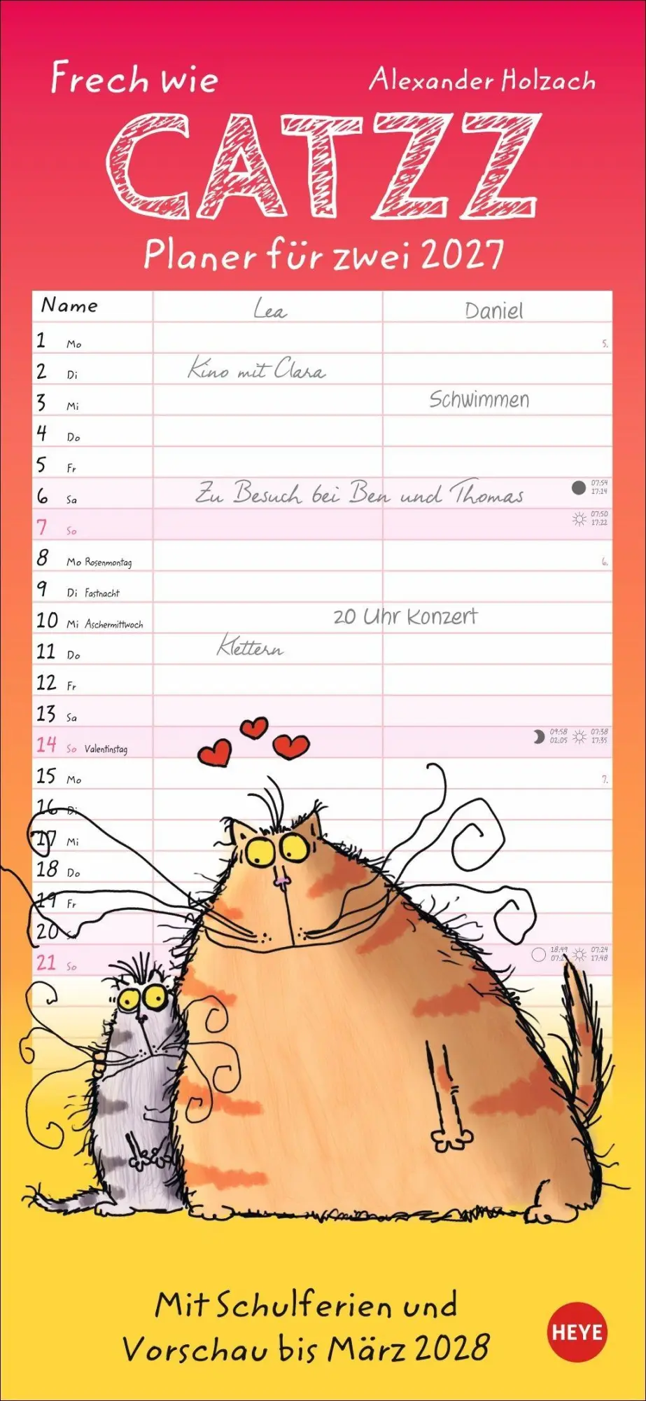 Cover: 9783756416165 | Catzz Planer für zwei 2027 | Alexander Holzach | Kalender | 14 S.