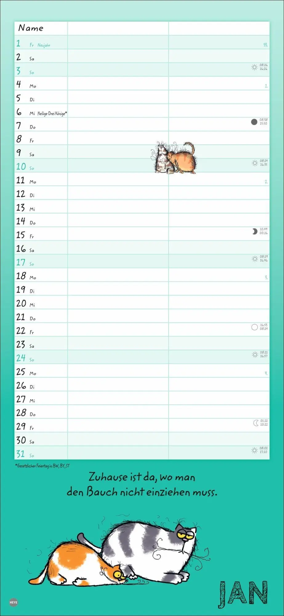 Bild: 9783756416165 | Catzz Planer für zwei 2027 | Alexander Holzach | Kalender | 14 S.
