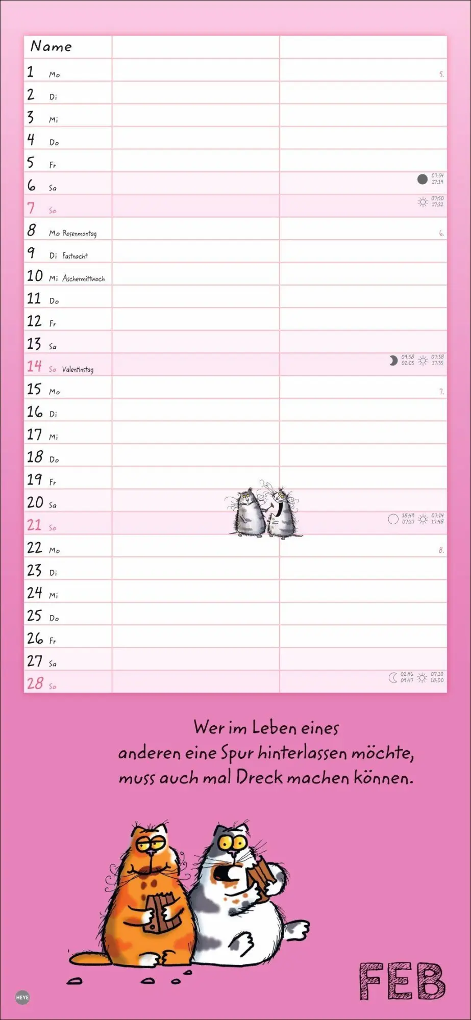 Bild: 9783756416165 | Catzz Planer für zwei 2027 | Alexander Holzach | Kalender | 14 S.