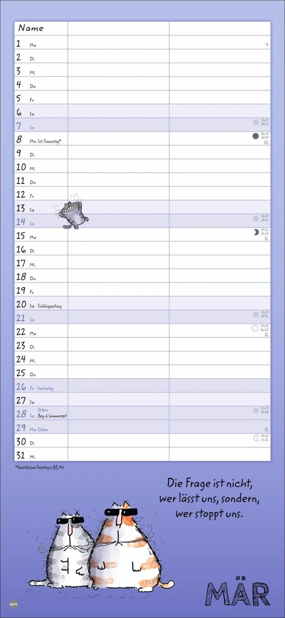 Bild: 9783756416165 | Catzz Planer für zwei 2027 | Alexander Holzach | Kalender | 14 S.