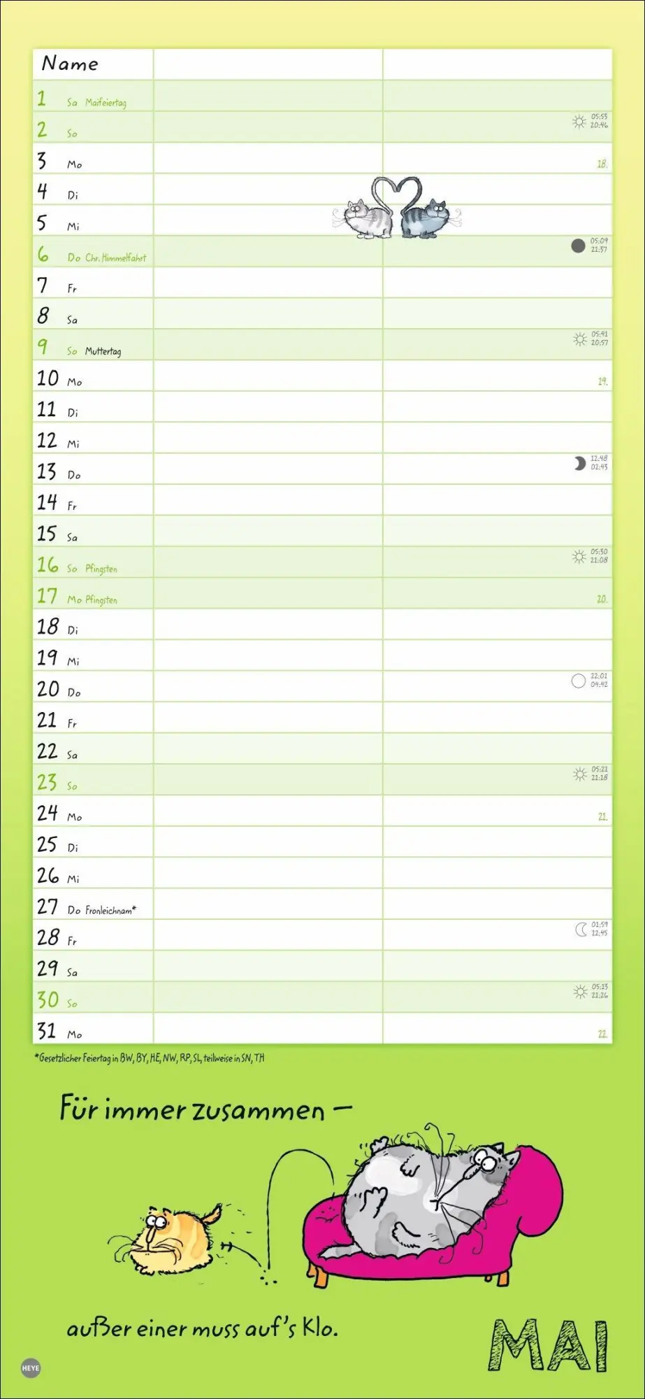 Bild: 9783756416165 | Catzz Planer für zwei 2027 | Alexander Holzach | Kalender | 14 S.