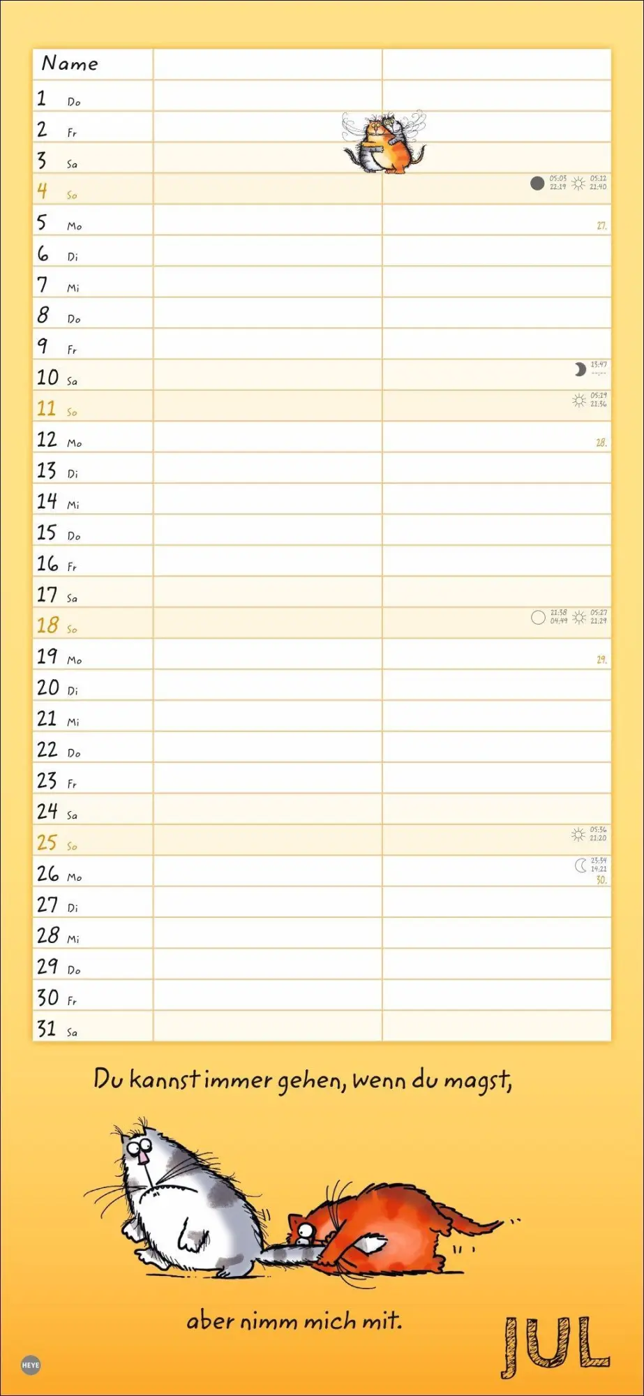 Bild: 9783756416165 | Catzz Planer für zwei 2027 | Alexander Holzach | Kalender | 14 S.