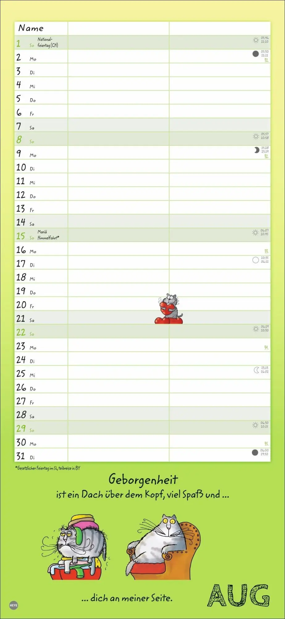 Bild: 9783756416165 | Catzz Planer für zwei 2027 | Alexander Holzach | Kalender | 14 S.