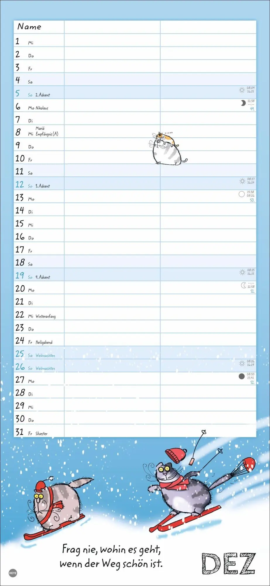 Bild: 9783756416165 | Catzz Planer für zwei 2027 | Alexander Holzach | Kalender | 14 S.