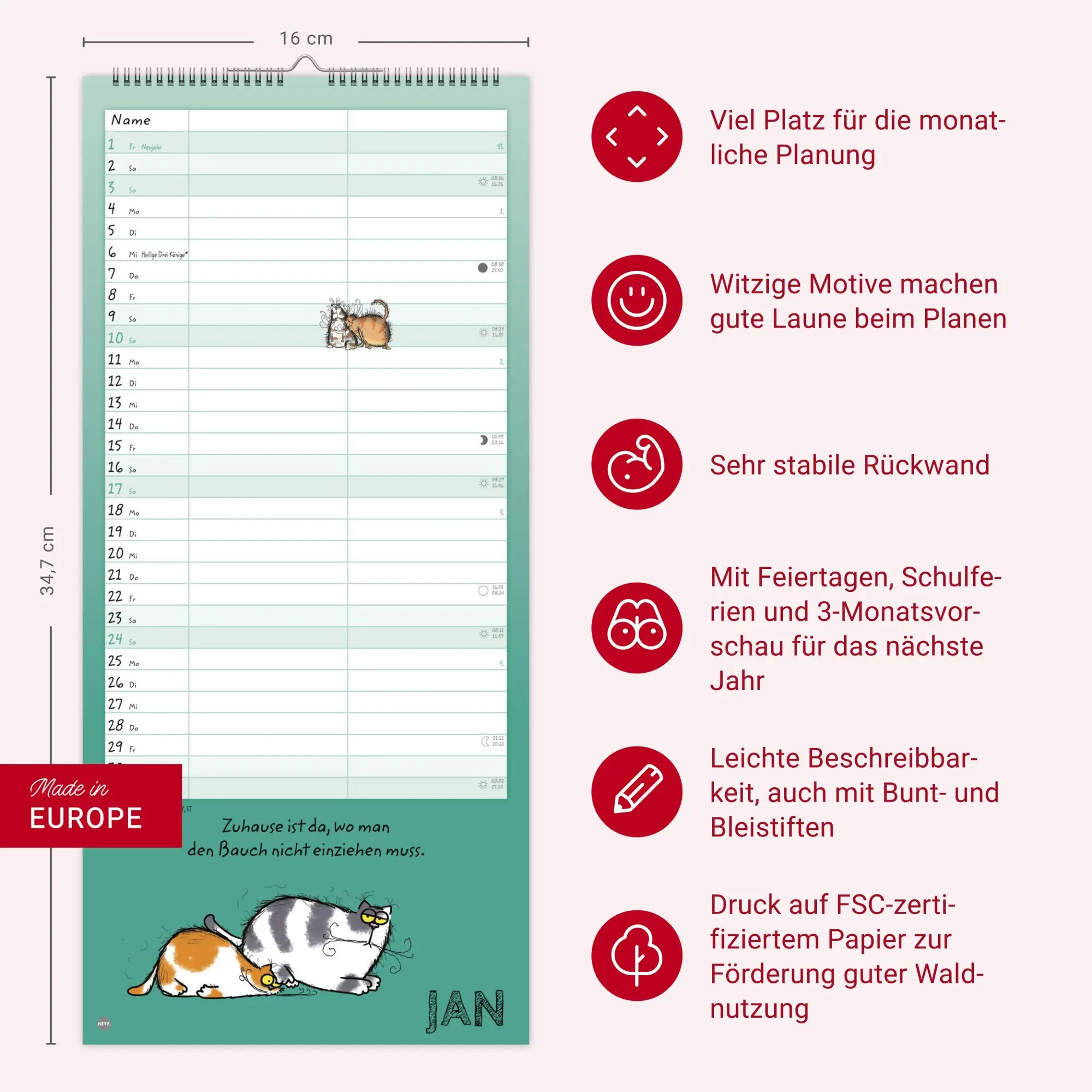 Bild: 9783756416165 | Catzz Planer für zwei 2027 | Alexander Holzach | Kalender | 14 S.